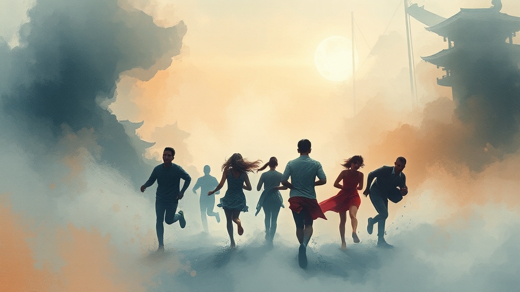 희망을 잃지 않는 사람들 (watercolor 스타일)