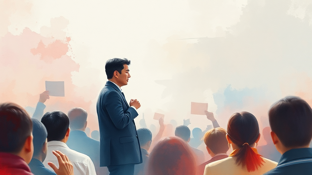 김범석 의장, 왜 수사 촉구? (watercolor 스타일)