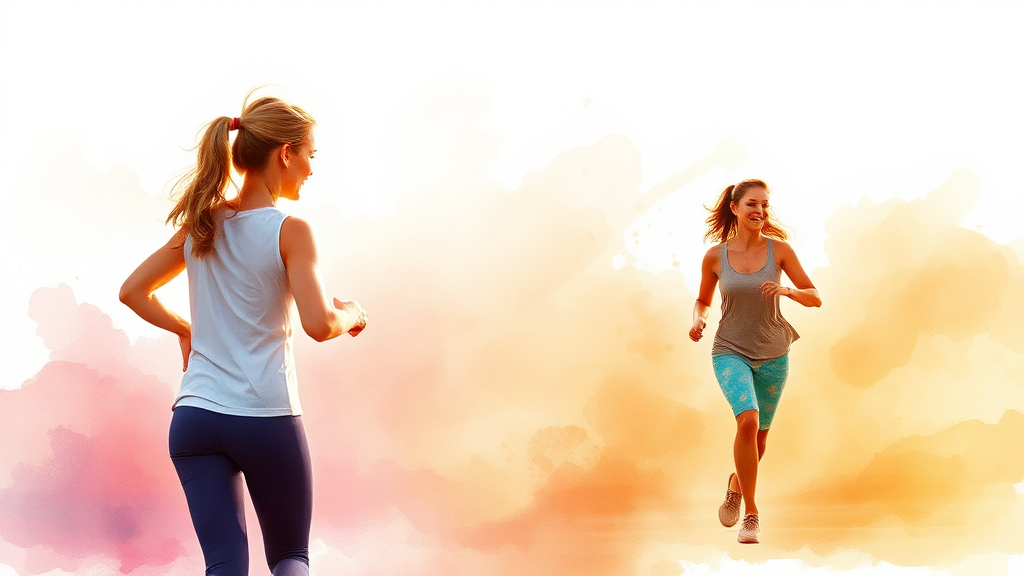 고혈당 관리를 위한 생활 습관 개선: 운동과 인슐린 저항성 (watercolor 스타일)