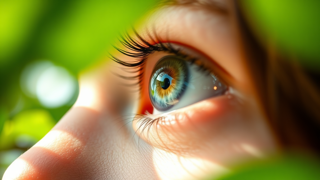 노안 안약 유베지, 국내 출시 임박! 혁신 원리와 기대 효과 총정리 3 유베지 안약의 혁신적인 작용 원리 (realistic 스타일)