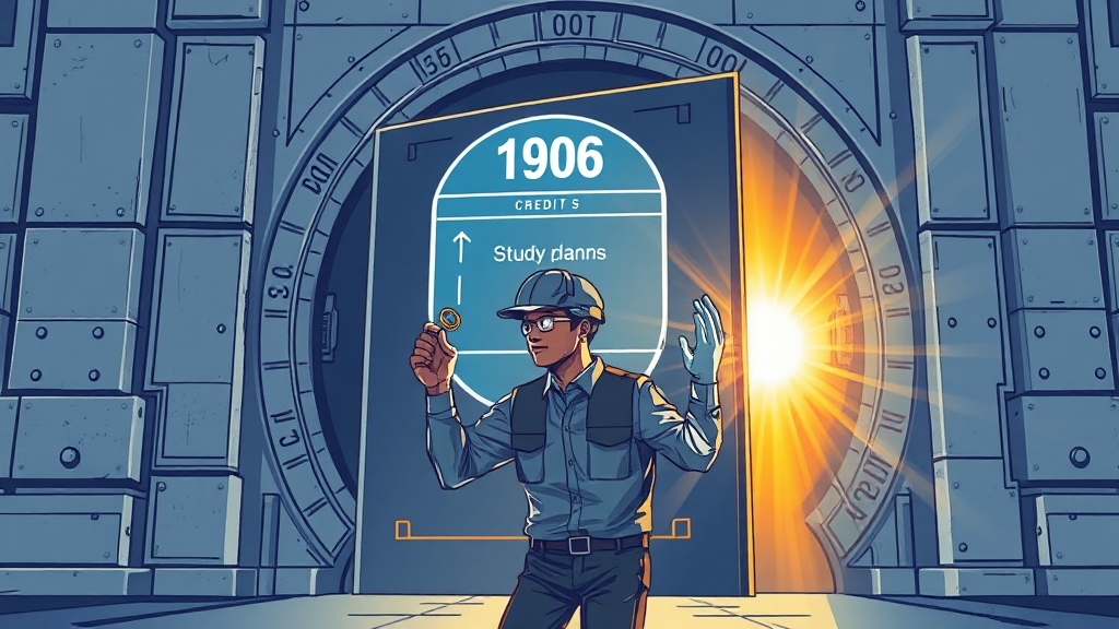학점은행제, 응시 자격 전략 (illustration 스타일)