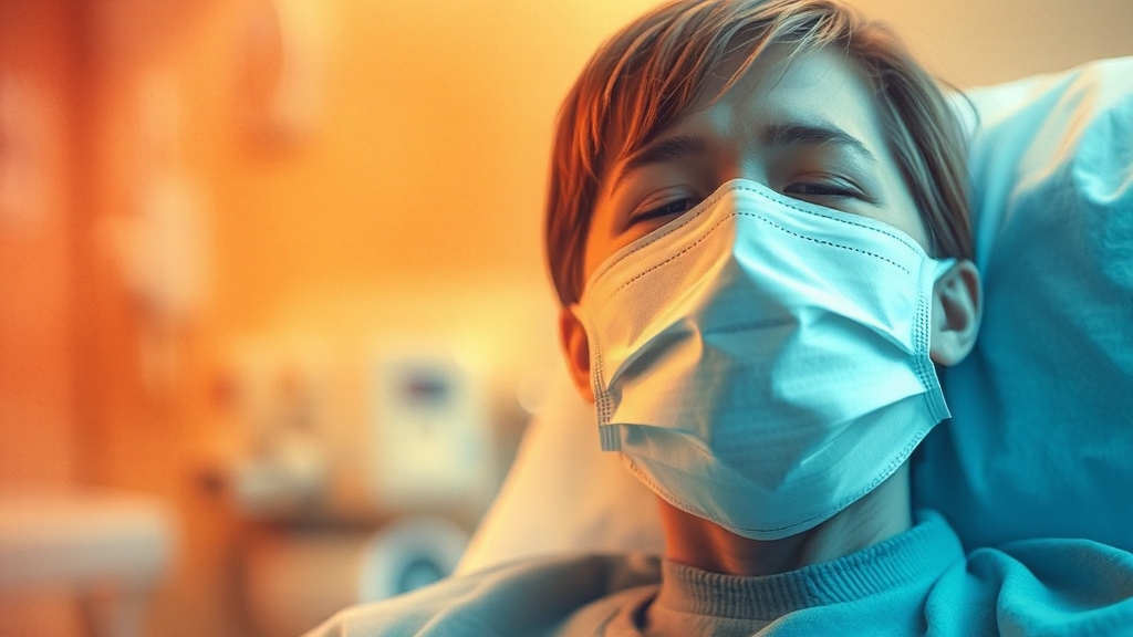 독감 증상과 치료법은? (watercolor 스타일)