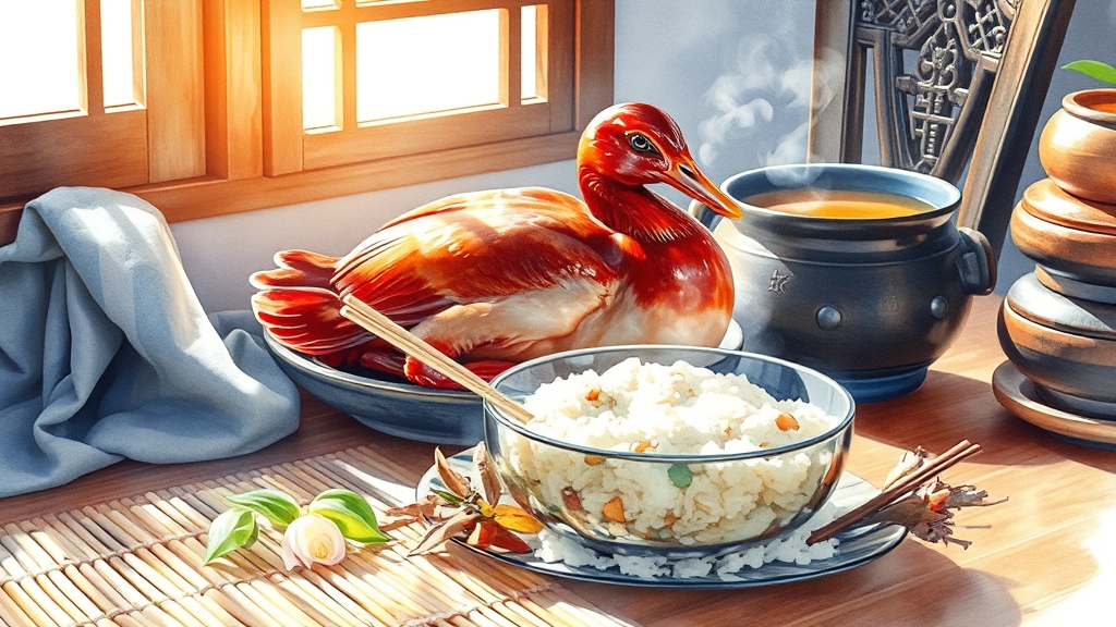 오리백숙 레시피 (realistic 스타일)