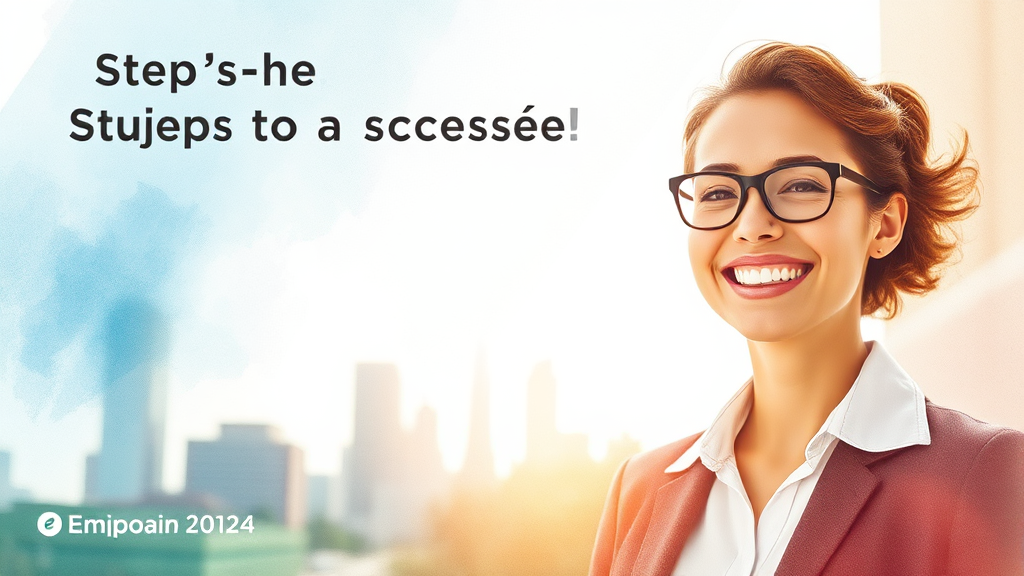 고용24, 성공적인 커리어를 위한 동반자 (watercolor 스타일)