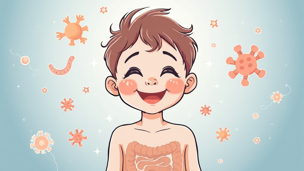 메디타민, 비피더스균을 극대화! (illustration 스타일)