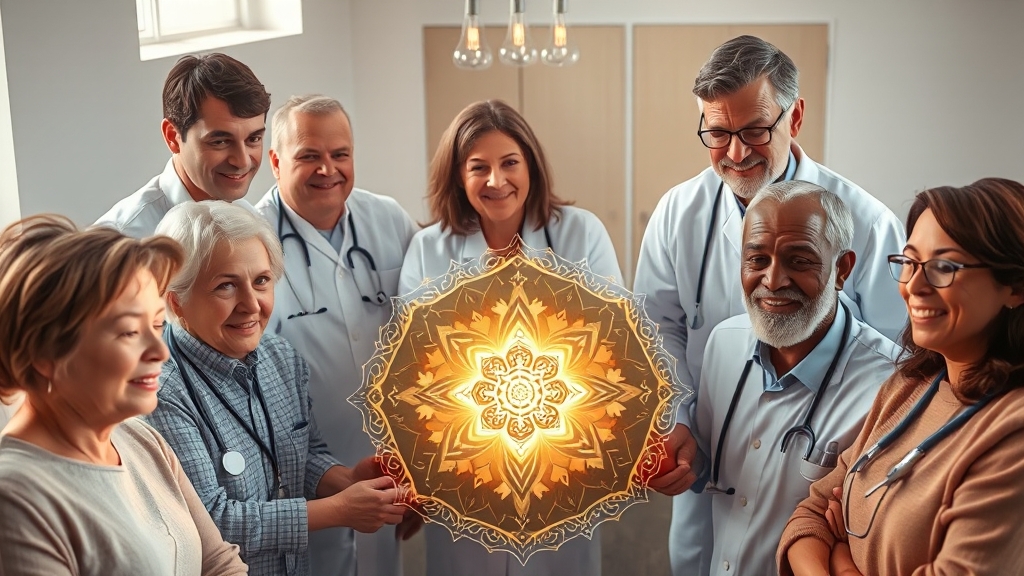 의료비 지원 제도 개요 (realistic 스타일)