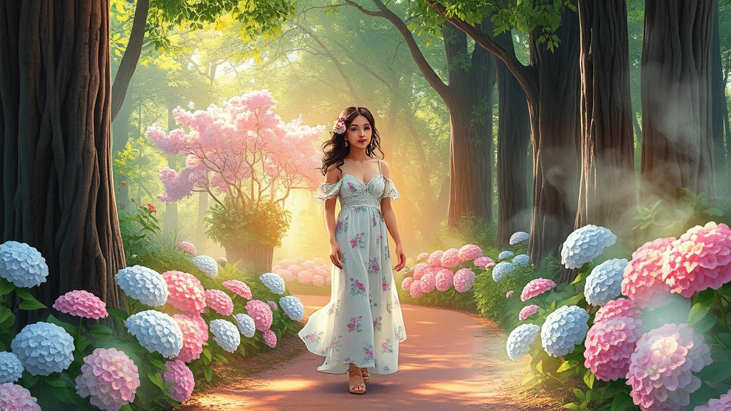 전국 대표 수국축제 Best 7 (illustration 스타일)