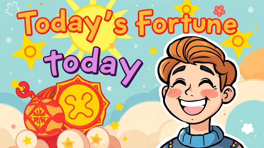 운세 정보 활용 가이드 (cartoon 스타일)