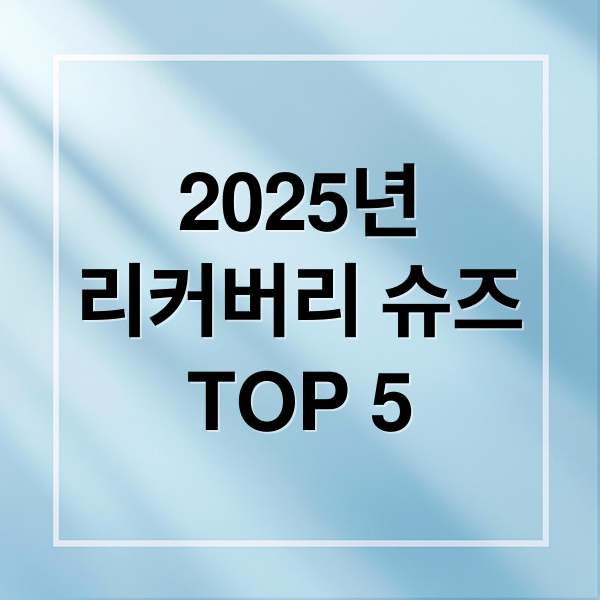 2025년
리커버리 슈즈
TOP 5 (리커버리 슈즈 추천 효과)