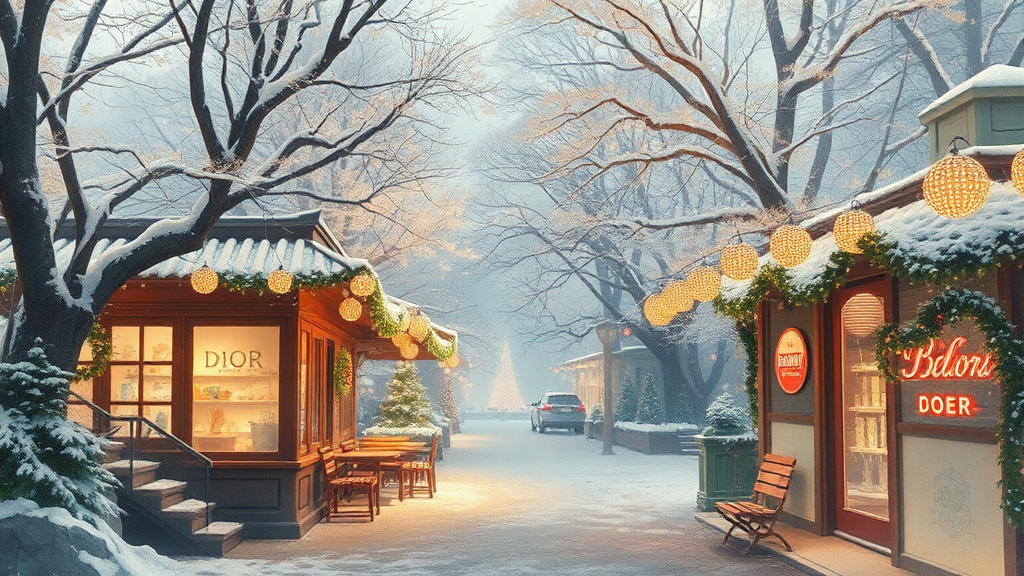 성수동 크리스마스 명소 (카페, 팝업) ☕ (watercolor 스타일)