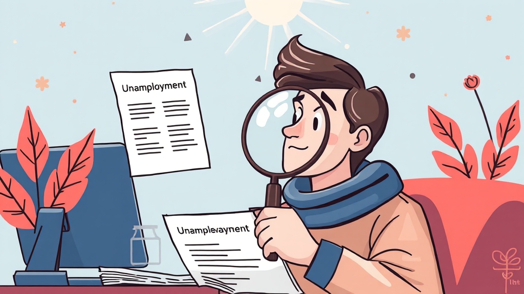 실업급여, 누가 받을 수 있나요? (illustration 스타일)