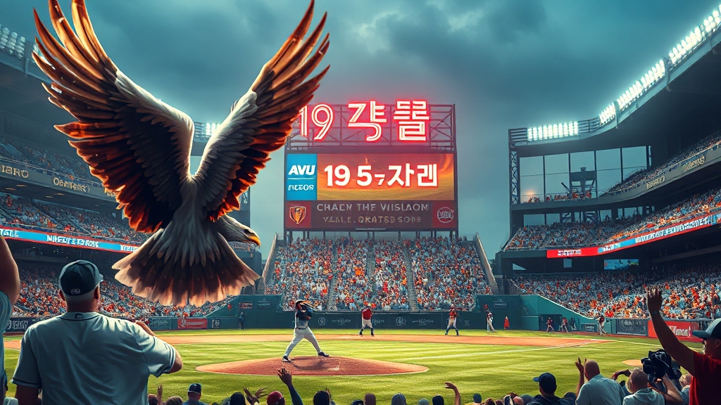 19년 만의 한국시리즈 (realistic 스타일)