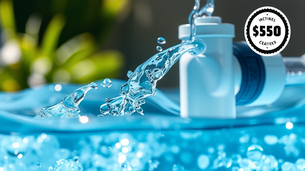 염소 제거 필터 선택 기준 (realistic 스타일)