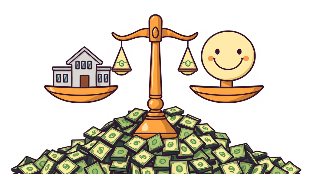 대출 금리 절약 전략: 이자 줄이기 (cartoon 스타일)