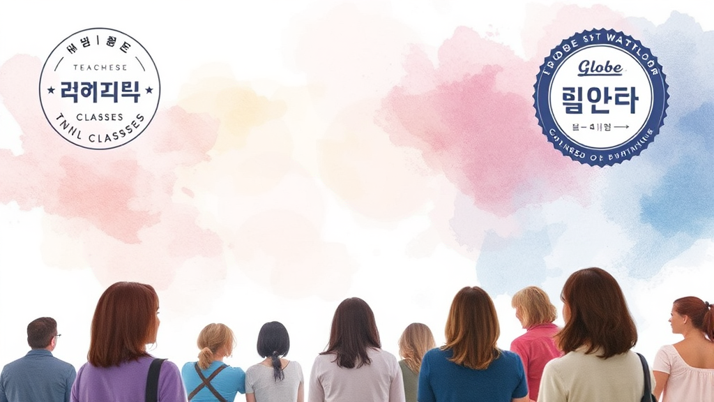 자격증 종류 & 취득 절차 (watercolor 스타일)