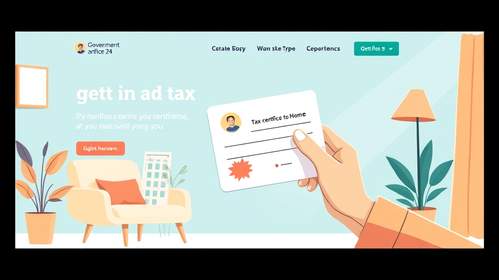 온라인 발급, 초간단 방법! (illustration 스타일)