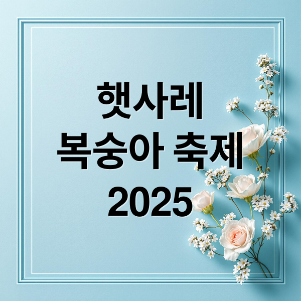햇사레
복숭아 축제
2025 (햇사레 복숭아 축제 2025년 9월)