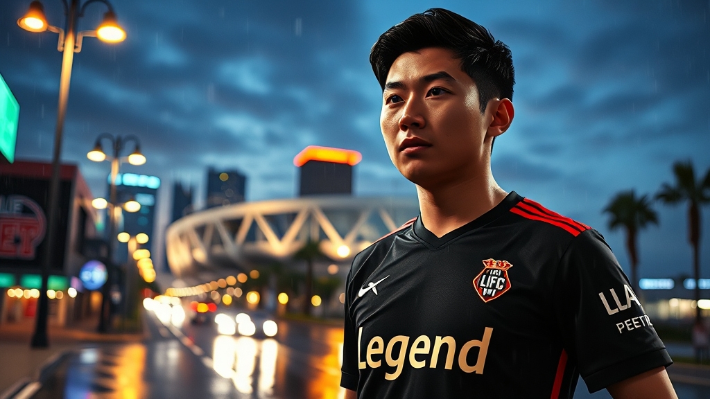 손흥민 LAFC 입단 소감 (realistic 스타일)