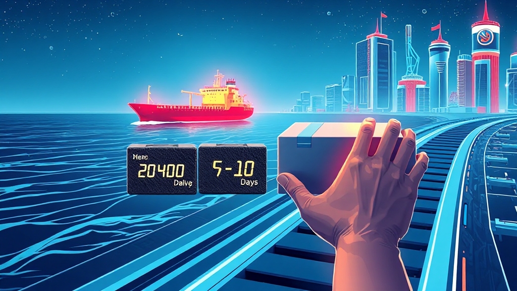 배송 기간, 얼마나 걸릴까? (illustration 스타일)