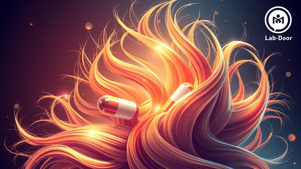 NMN, 비오틴, L-시스테인 집중 분석 (illustration 스타일)