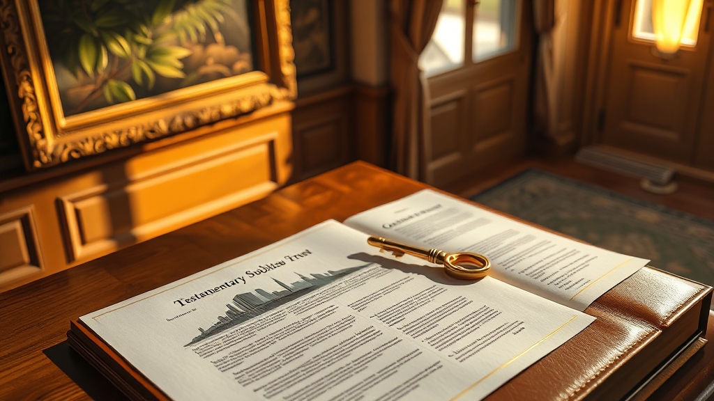 유언대용신탁, 어떻게 작동될까요? (realistic 스타일)