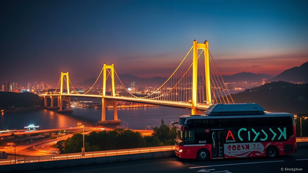 야경 투어 안내 (realistic 스타일)