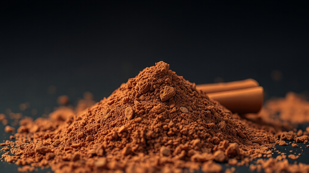 계피가루, 부작용 및 주의사항 (realistic 스타일)