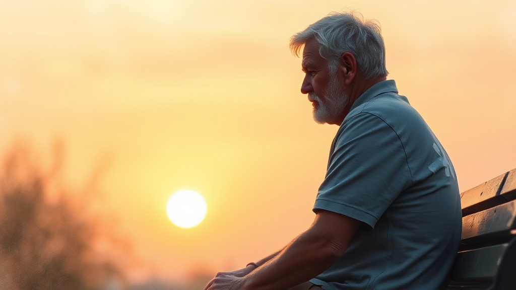 남성 갱년기란? (watercolor 스타일)