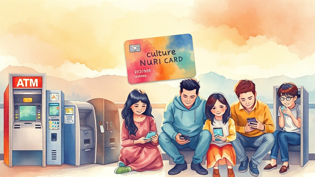 잔액 확인 및 충전 방법 (watercolor 스타일)