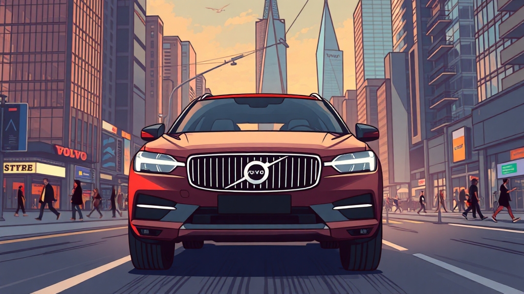 2025년형 XC60 페이스리프트 분석 (cartoon 스타일)