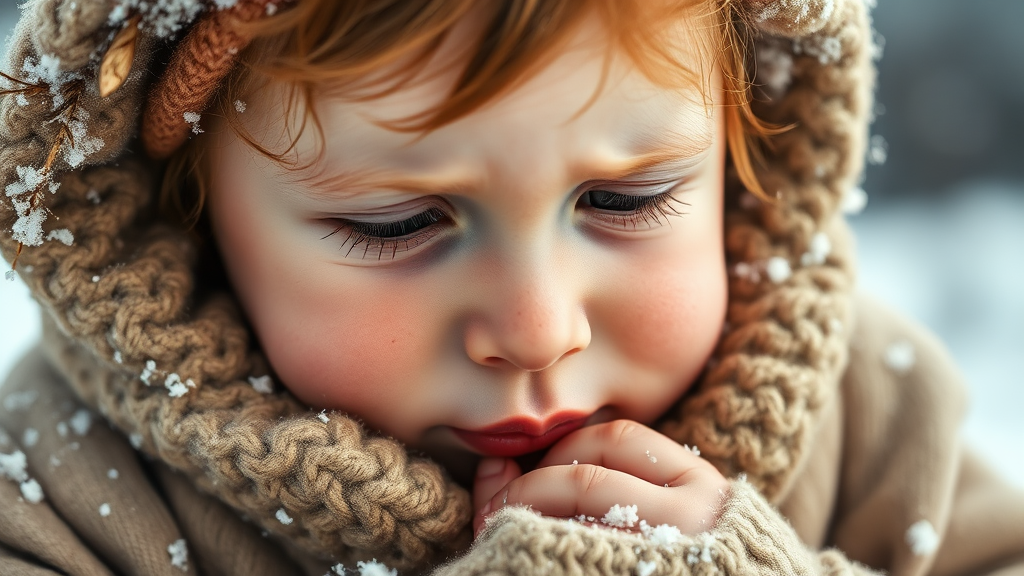 잦은 감기, 비염, 면역력 진단 (realistic 스타일)