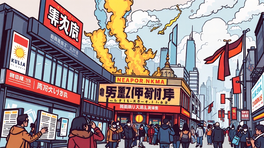 국내외 주요 뉴스 (cartoon 스타일)