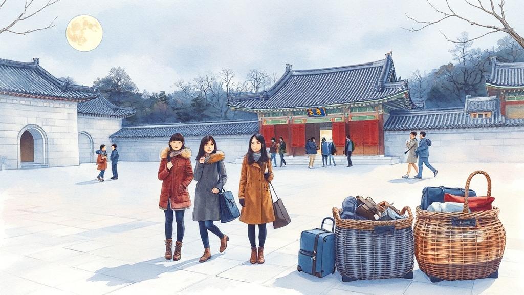 방문 준비물 및 편의시설 (watercolor 스타일)