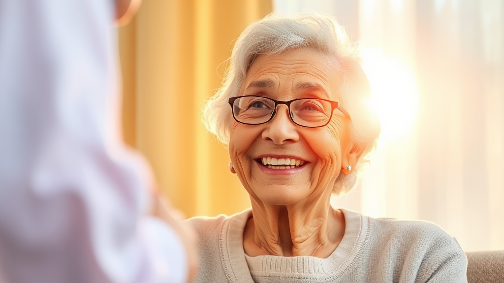 차상위계층, 의료비 부담을 덜어드려요 (watercolor 스타일)
