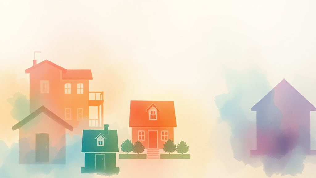 정부 정책 방향 (watercolor 스타일)