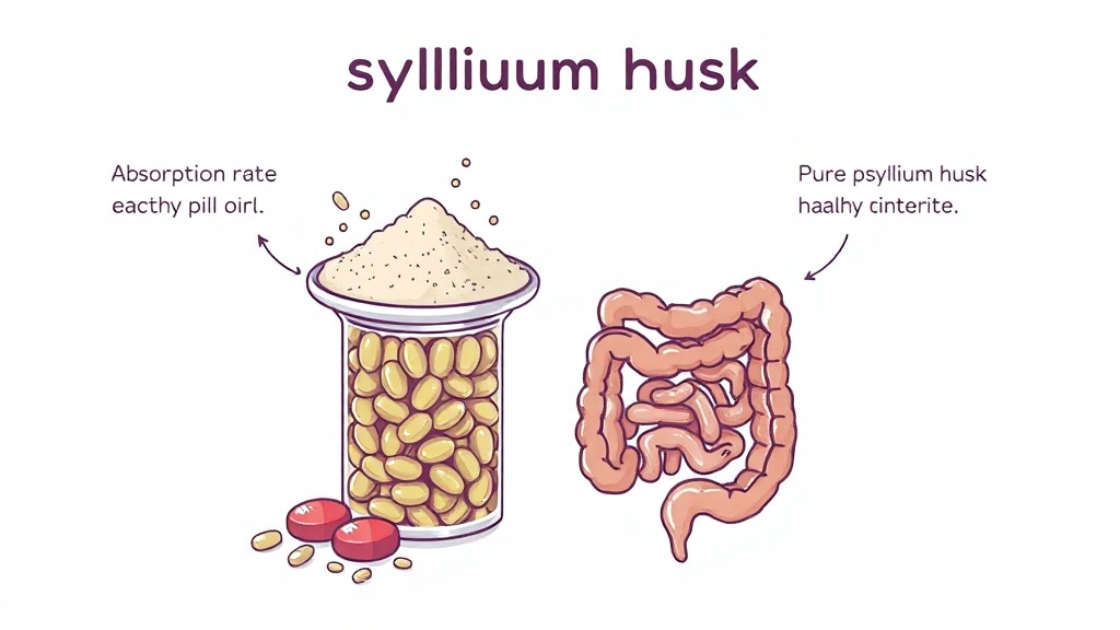차전자피 제품 선택 가이드: 형태별 특징 (illustration 스타일)