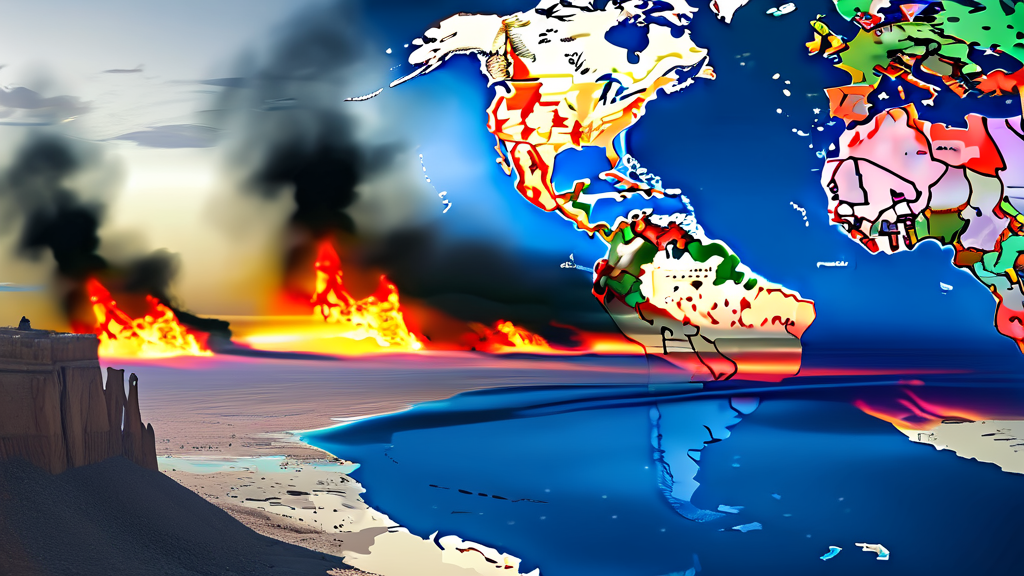 국제 정세: 세계는 지금 (realistic 스타일)