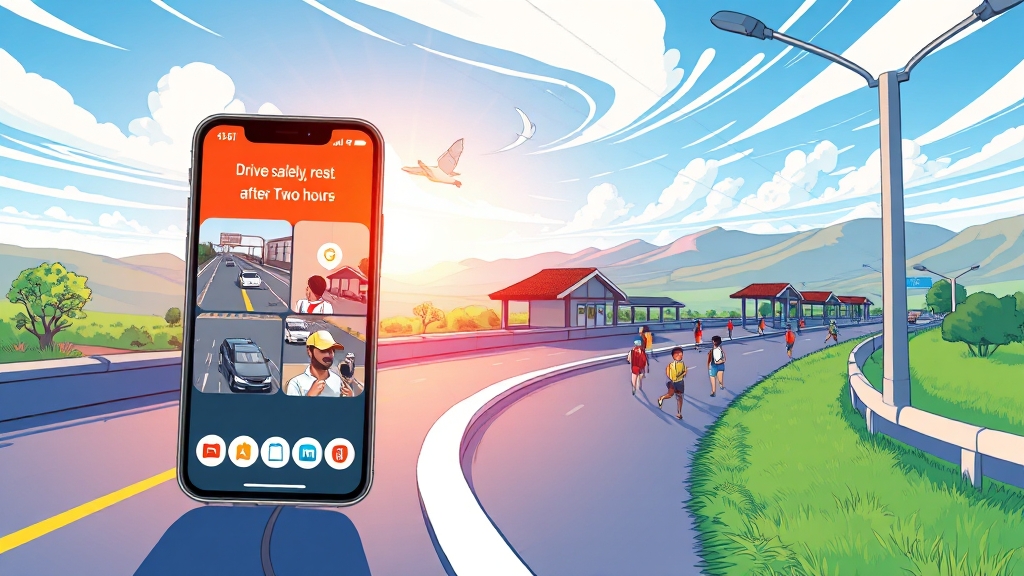 실시간 교통 정보 확인! (cartoon 스타일)