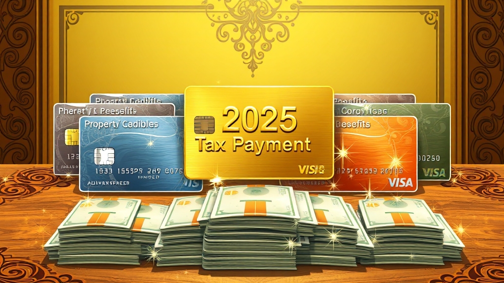 카드사별 재산세 혜택 비교 (illustration 스타일)