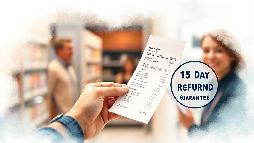 오프라인 매장 환불/교환 규정 (watercolor 스타일)