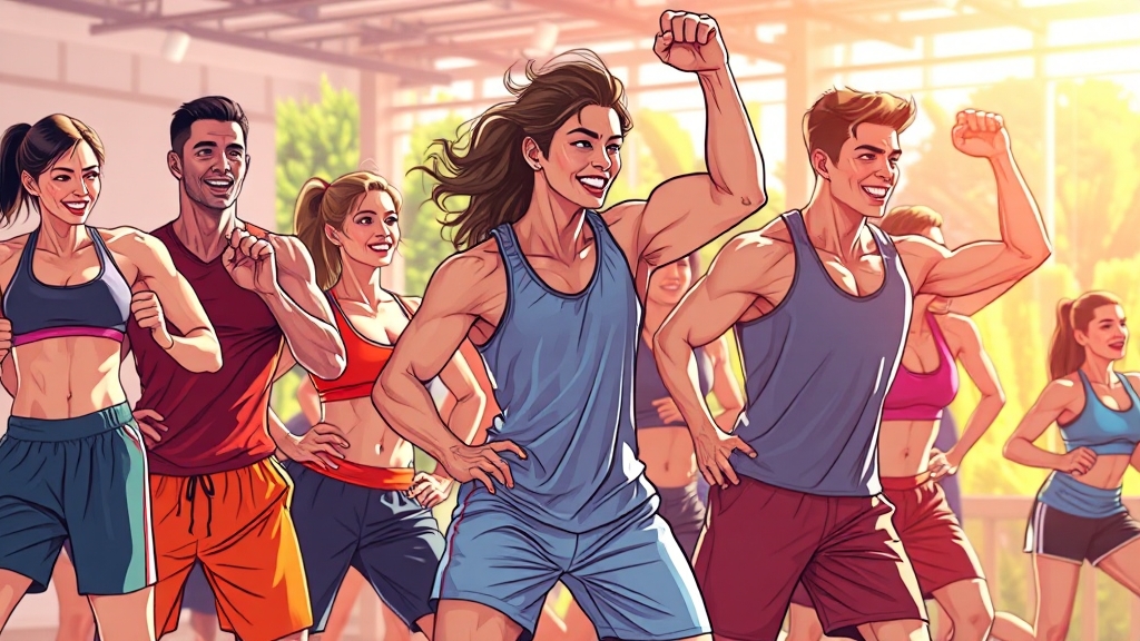 운동의 필요성 (illustration 스타일)