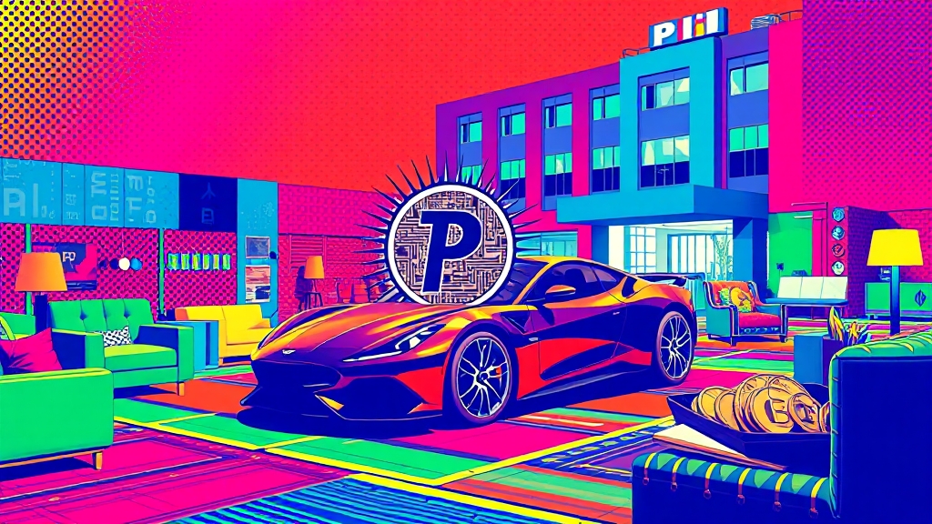파이코인, 실제로 어디에 쓰이나요? (popart 스타일)
