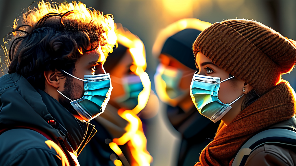 미세먼지 시대, 기관지 건강을 위한 3단계 대응 전략 (realistic 스타일)