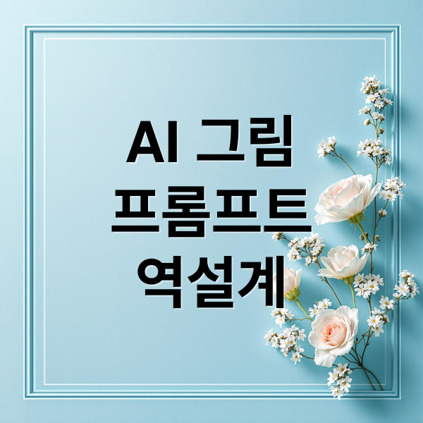 AI 그림
프롬프트
역설계 (AI 프롬프트 역설계 무료앱)