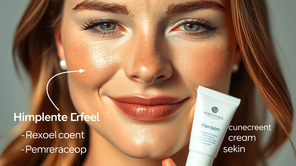 프락셀 시술 후 변화와 관리 (realistic 스타일)