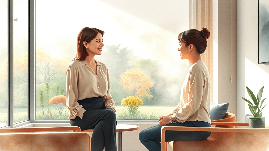 방문 또는 전화로도 OK (watercolor 스타일)