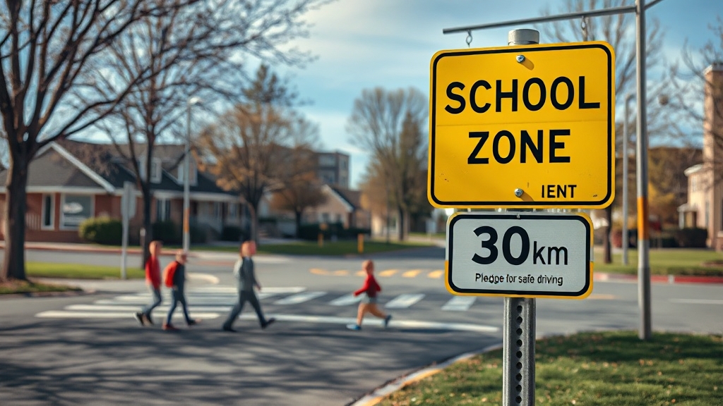 스쿨존(어린이 보호구역) 완벽 이해 (realistic 스타일)