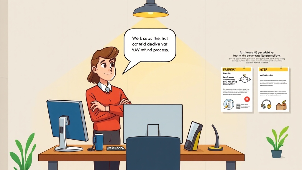 간이사업자 부가세 환급 조건 (cartoon 스타일)