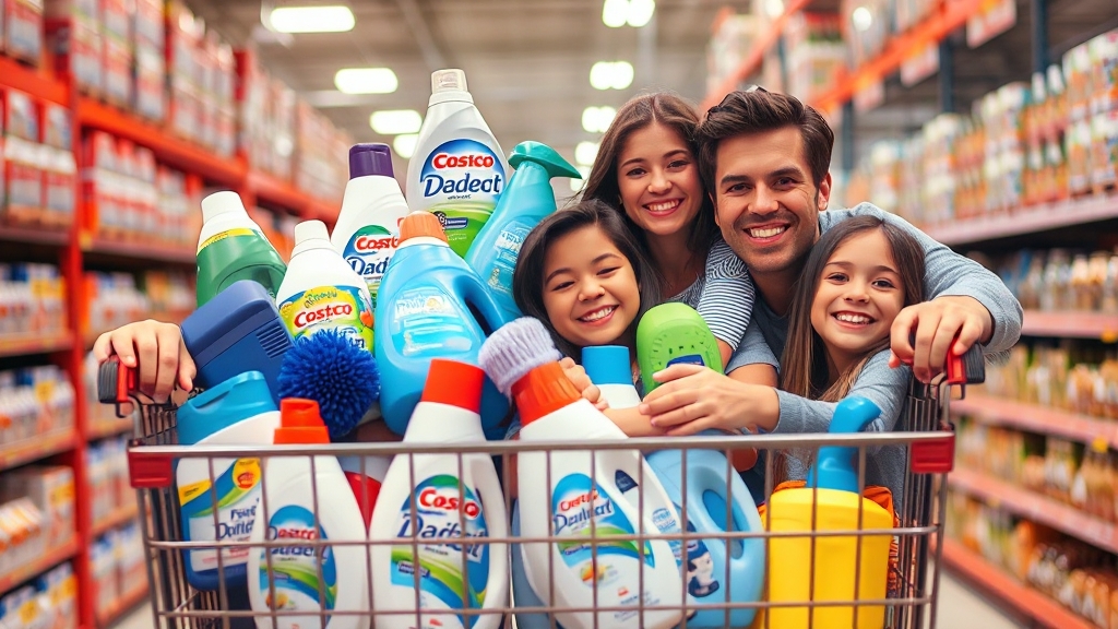 생활용품 추천: 샴푸, 세제, 주방용품 (realistic 스타일)