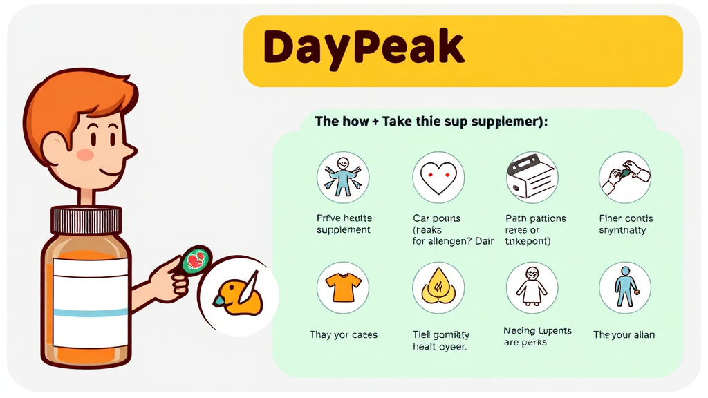 효과 극대화를 위한 복용법과 주의사항 (cartoon 스타일)